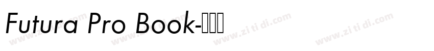 Futura Pro Book字体转换